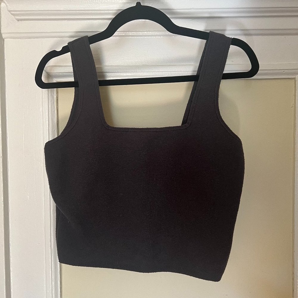 Abercrombie & Fitch Cropped Sweater Tank Top